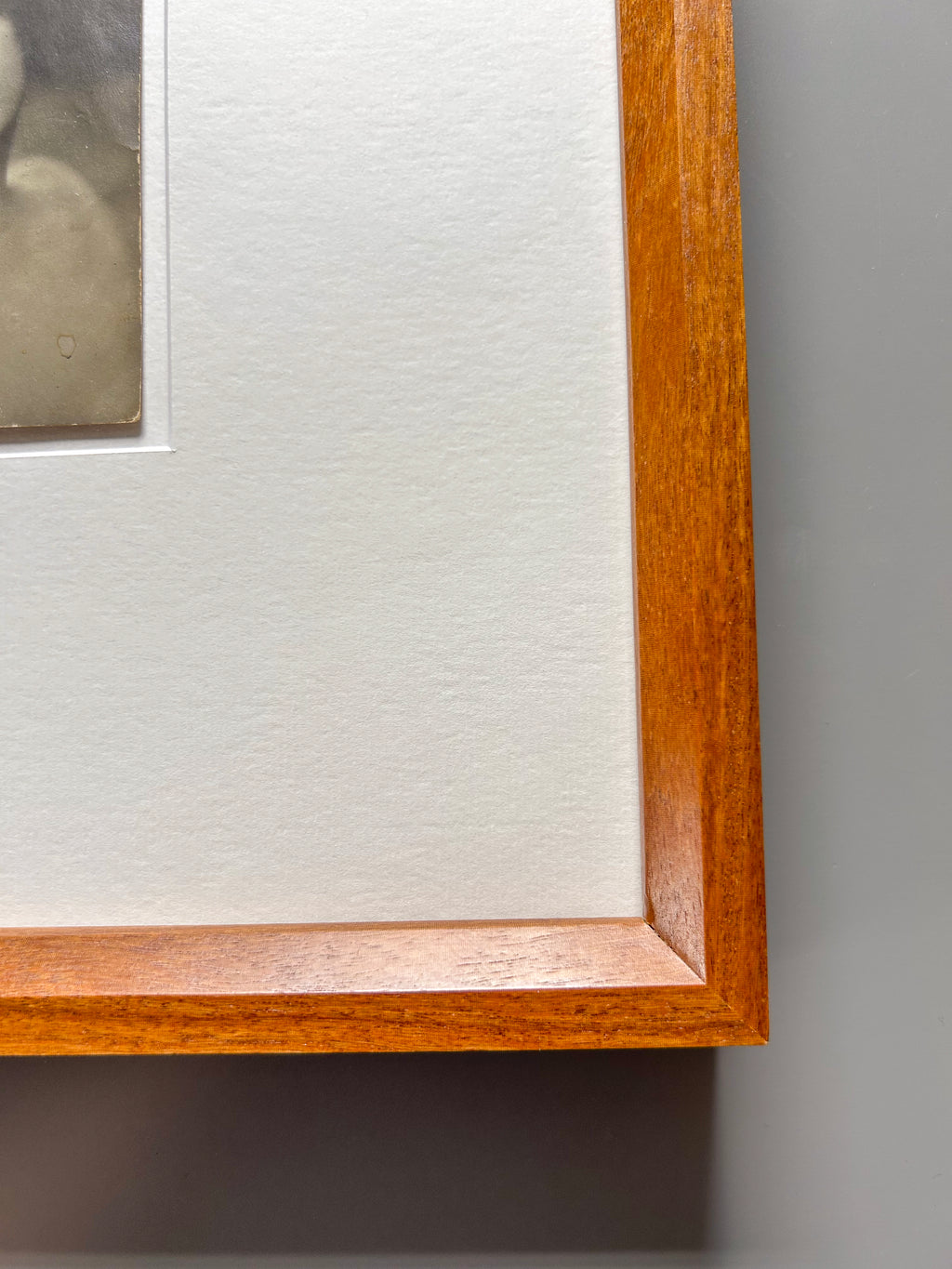Adrienne - Framed Vintage Parisian Postcard – Curated Wall Art in handcrafted Merbau hardwood frame