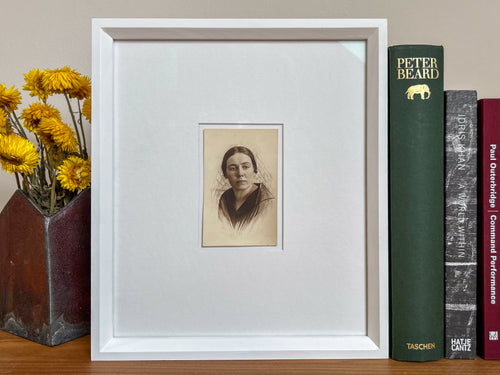 Antonina - Vintage 1930s Original Black & White Photograph — Handcrafted Frame + Custom Matte — Antonina Pirozhkova