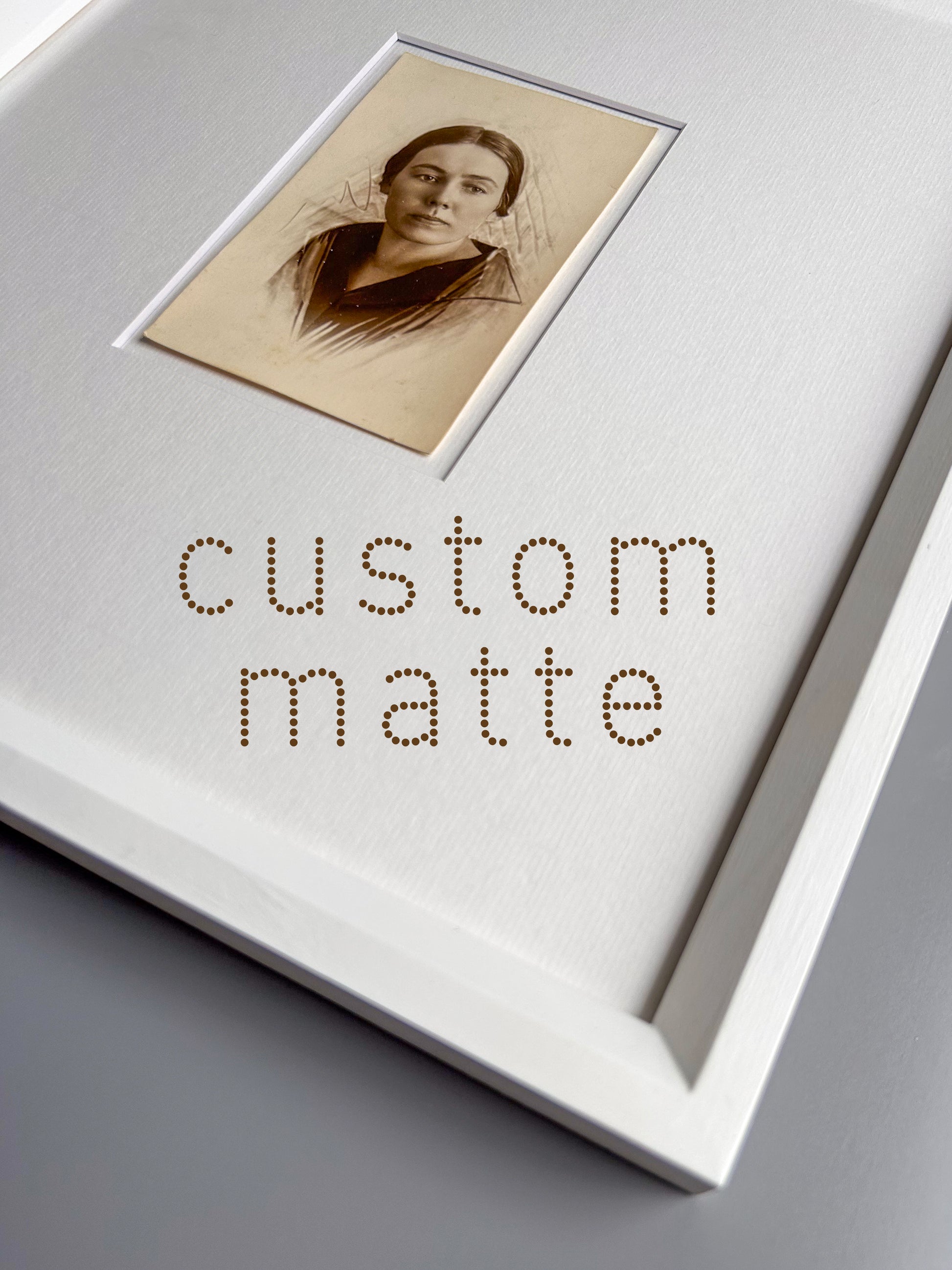 Antonina - Vintage 1930s Original Black & White Photograph — Handcrafted Frame + Custom Matte — Antonina Pirozhkova