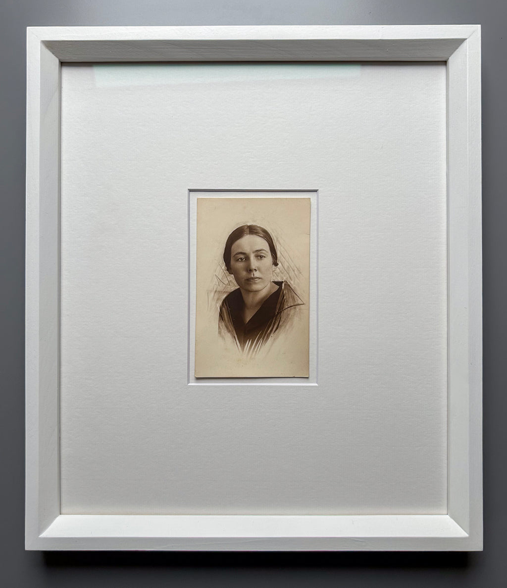 Antonina - Vintage 1930s Original Black & White Photograph — Handcrafted Frame + Custom Matte — Antonina Pirozhkova