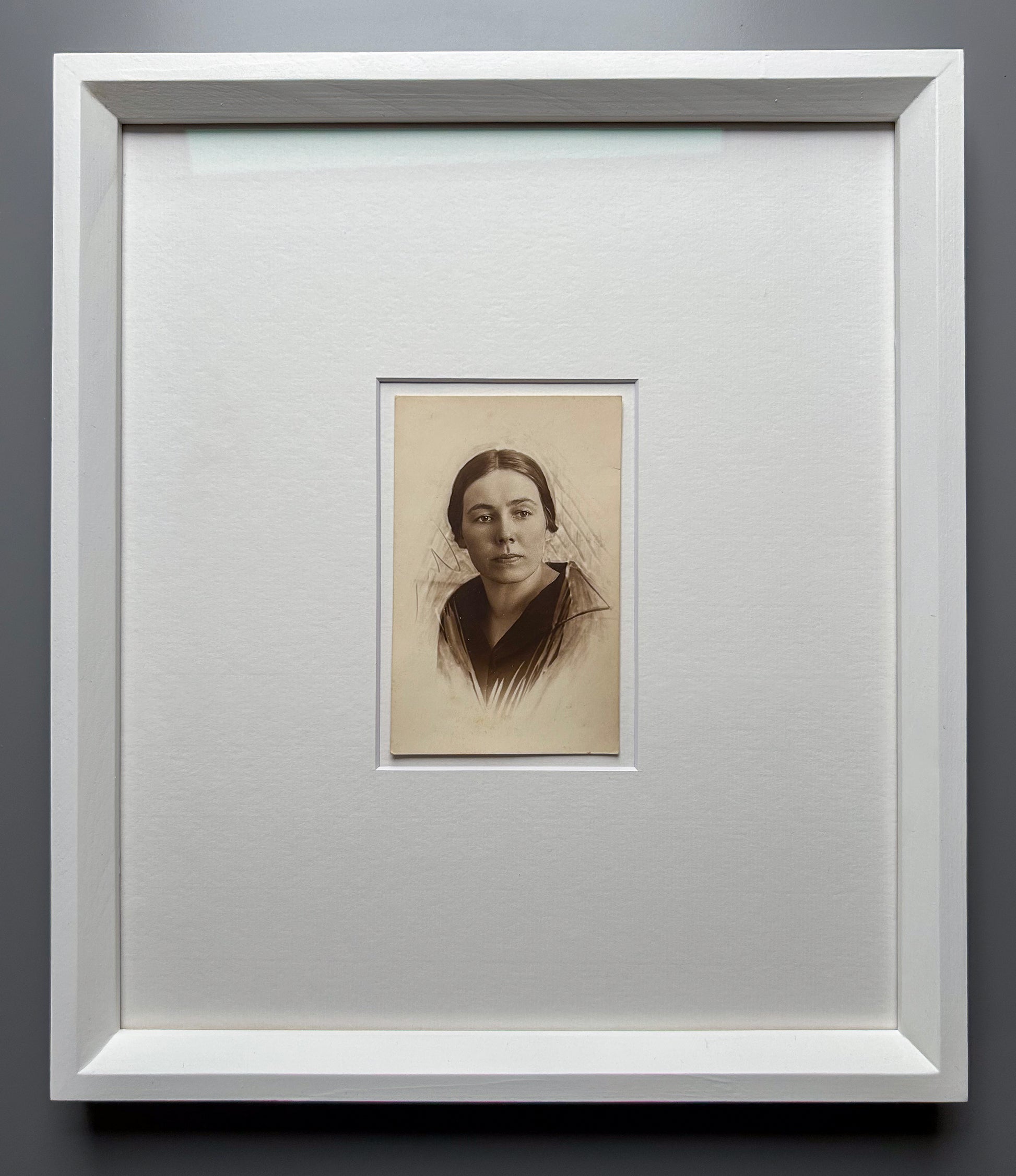 Antonina - Vintage 1930s Original Black & White Photograph — Handcrafted Frame + Custom Matte — Antonina Pirozhkova