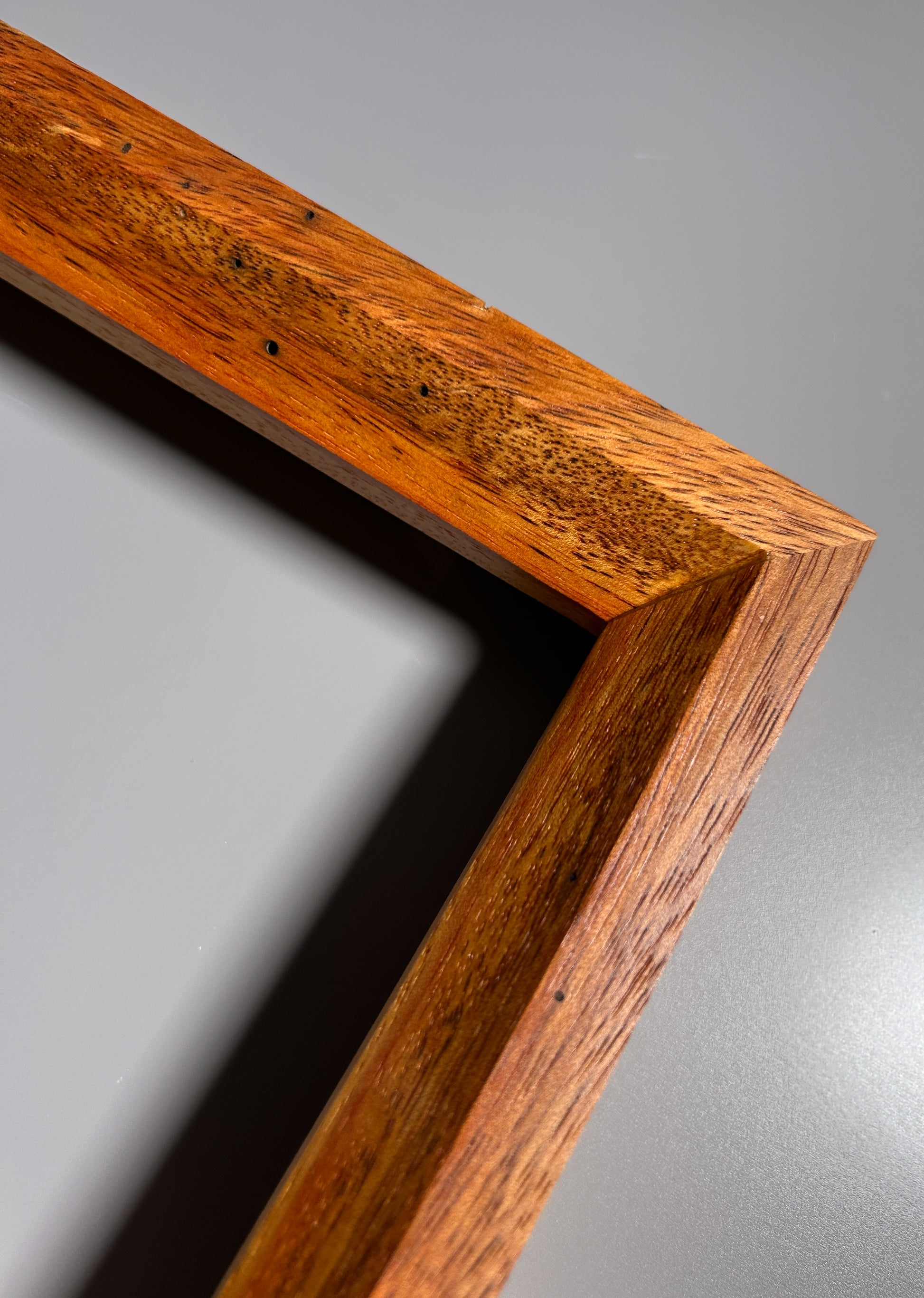 Artist made exotic Box Elder wood frame handcrafted in Europe 8x10 inches