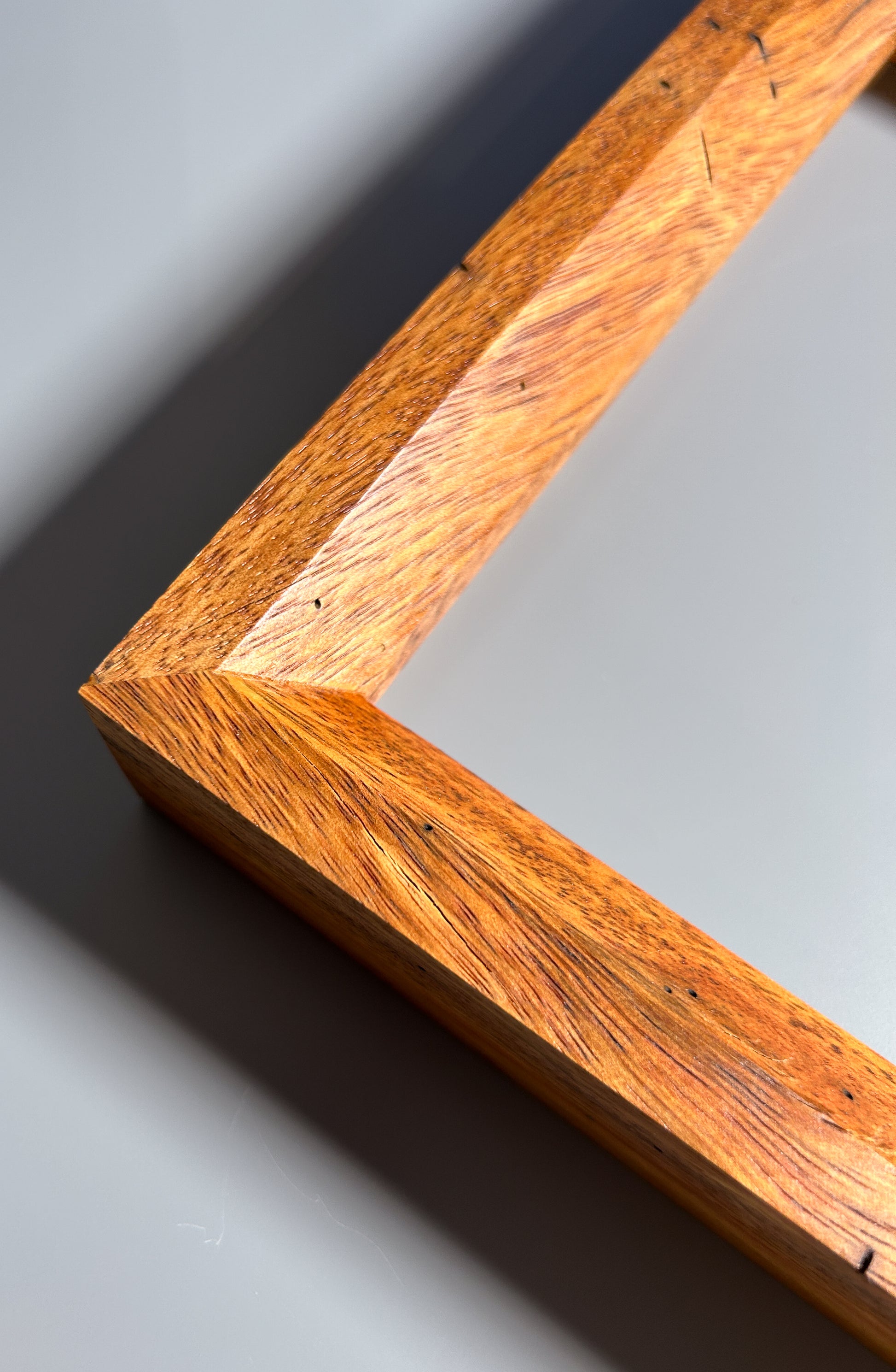 Artist made exotic Box Elder wood frame handcrafted in Europe 8x10 inches