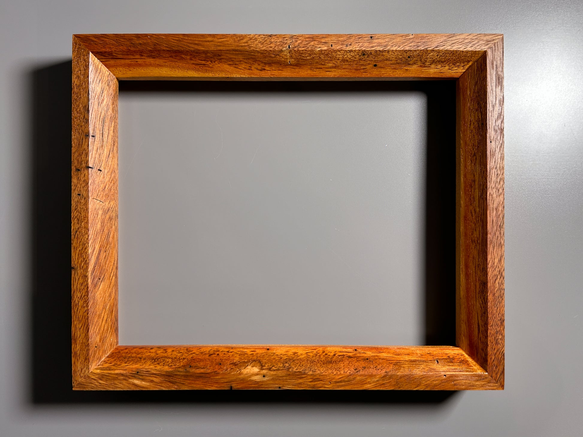 Artist made exotic Box Elder wood frame handcrafted in Europe 8x10 inches