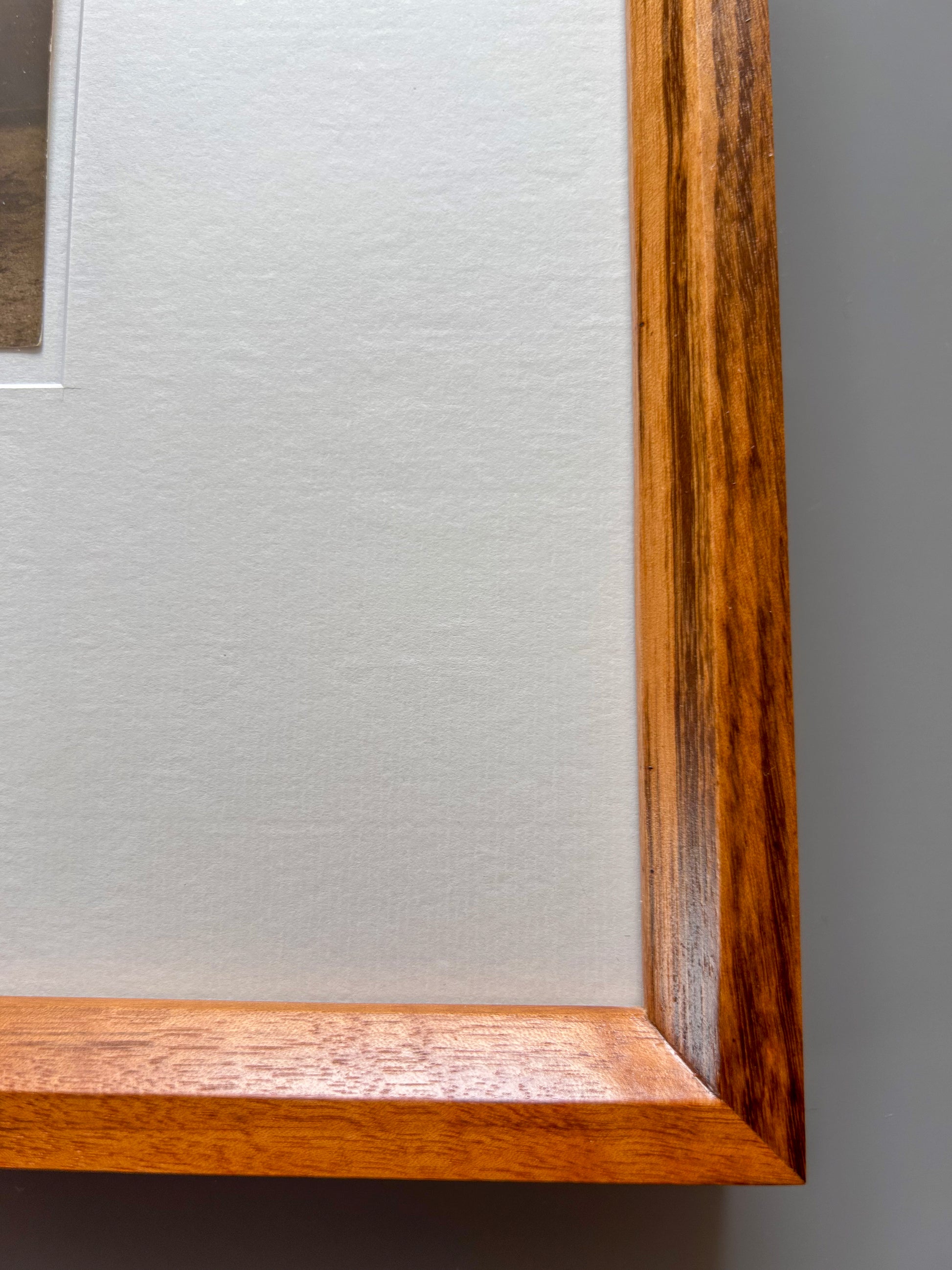 Astrid - 1910's original black and white photograph in custom handmade Tigerwood frame