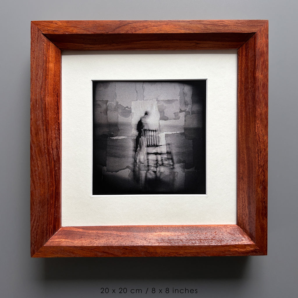 Handmade Bubinga Wood Picture Frame - Solid Exotic Hardwood - 20×20 cm (8x8 inches)