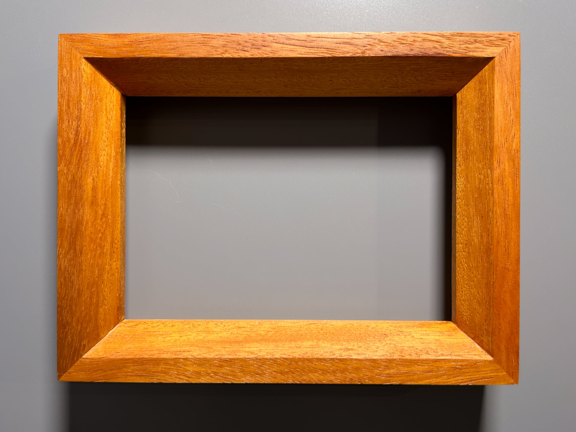 Custom European picture frame handcrafted from exotic Box Elder hardwood 5x7 inches