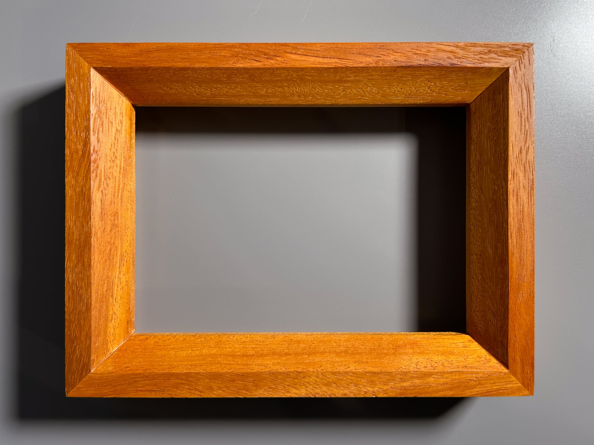 Custom European picture frame handcrafted from exotic Box Elder hardwood 5x7 inches
