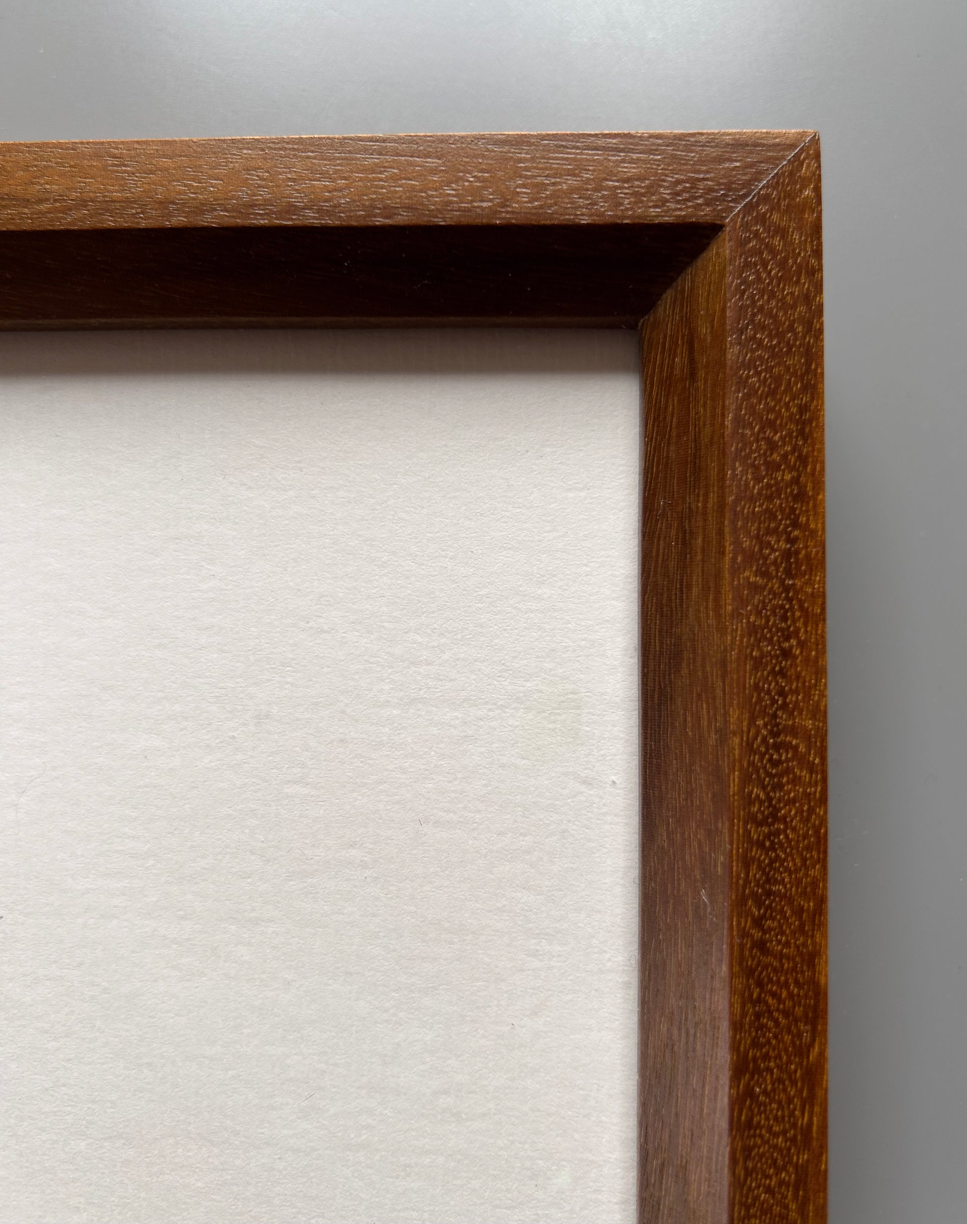 D'Alencan - original black and white photograph is mounted on board as a carte-de-visite or cabinet card in a handmade frame Merbau wood