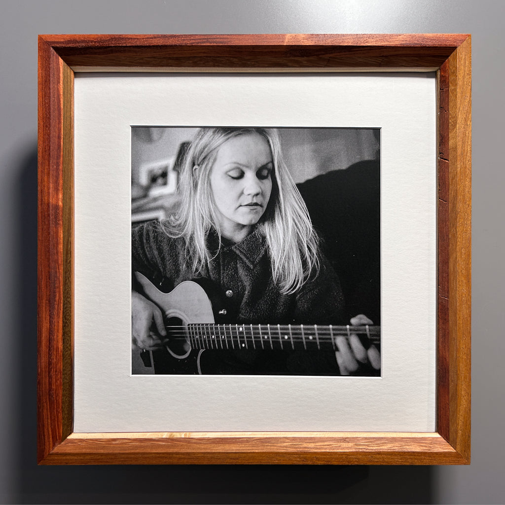 European made artisan picture frame featuring exotic hardwood 12x12 inches