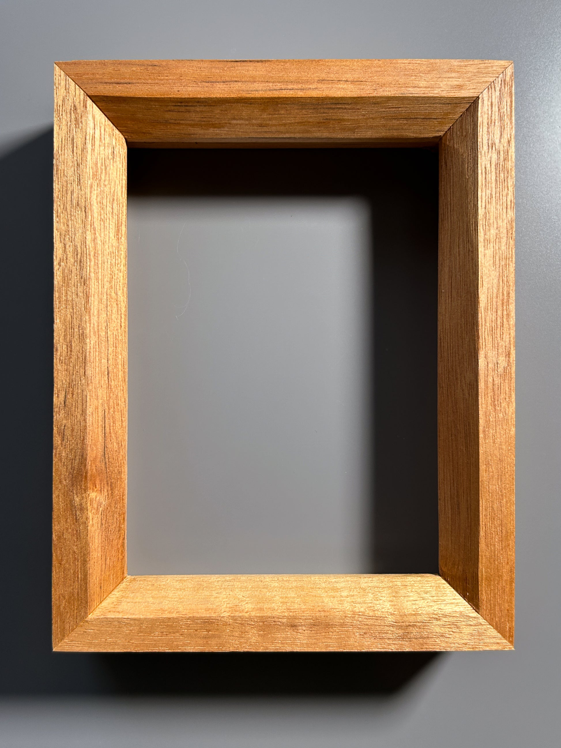 Fine art handmade frame created from exotic birdseye maple wood in Europe 5x7 inches