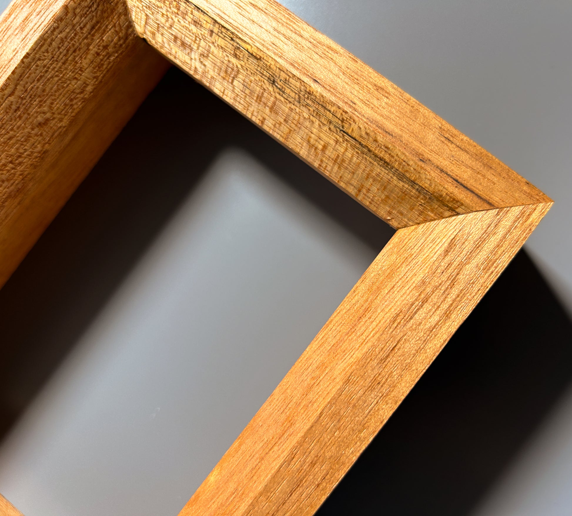 Hand finished exotic birdseye maple wood picture frame crafted by European artisan 4x6 inches