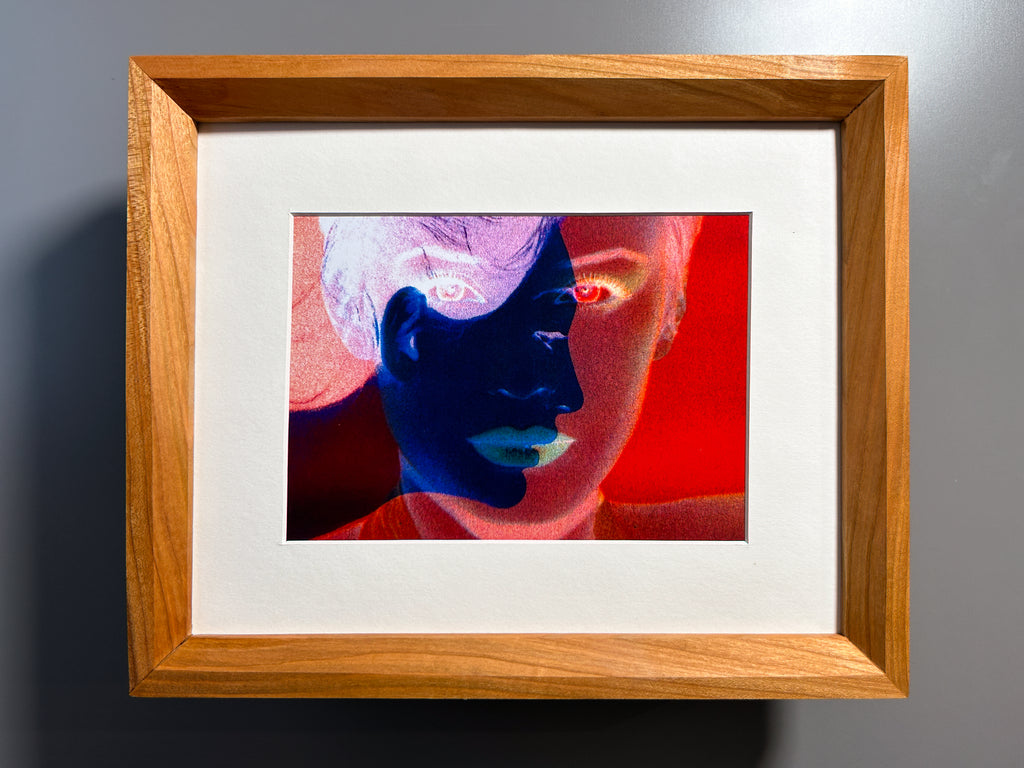 Handcrafted European picture frame with natural exotic maple wood grain 8x10 inches