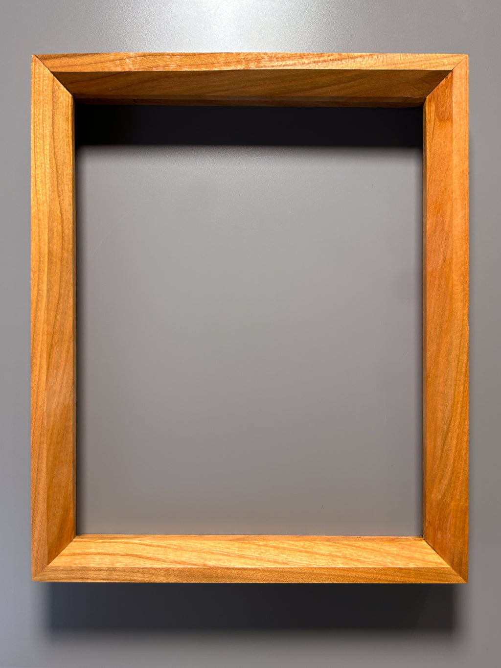 Handcrafted European picture frame with natural exotic maple wood grain 8x10 inches