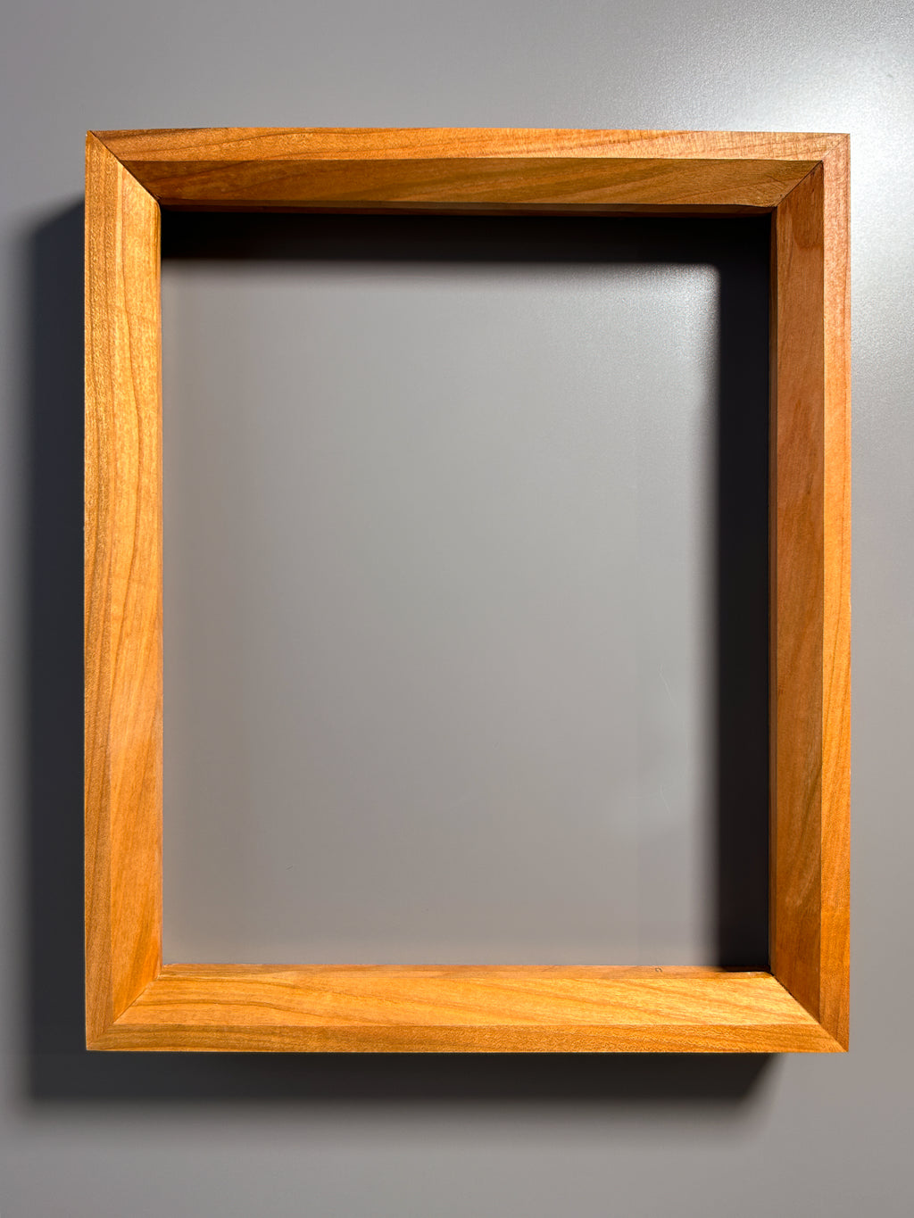 Handcrafted European picture frame with natural exotic maple wood grain 8x10 inches