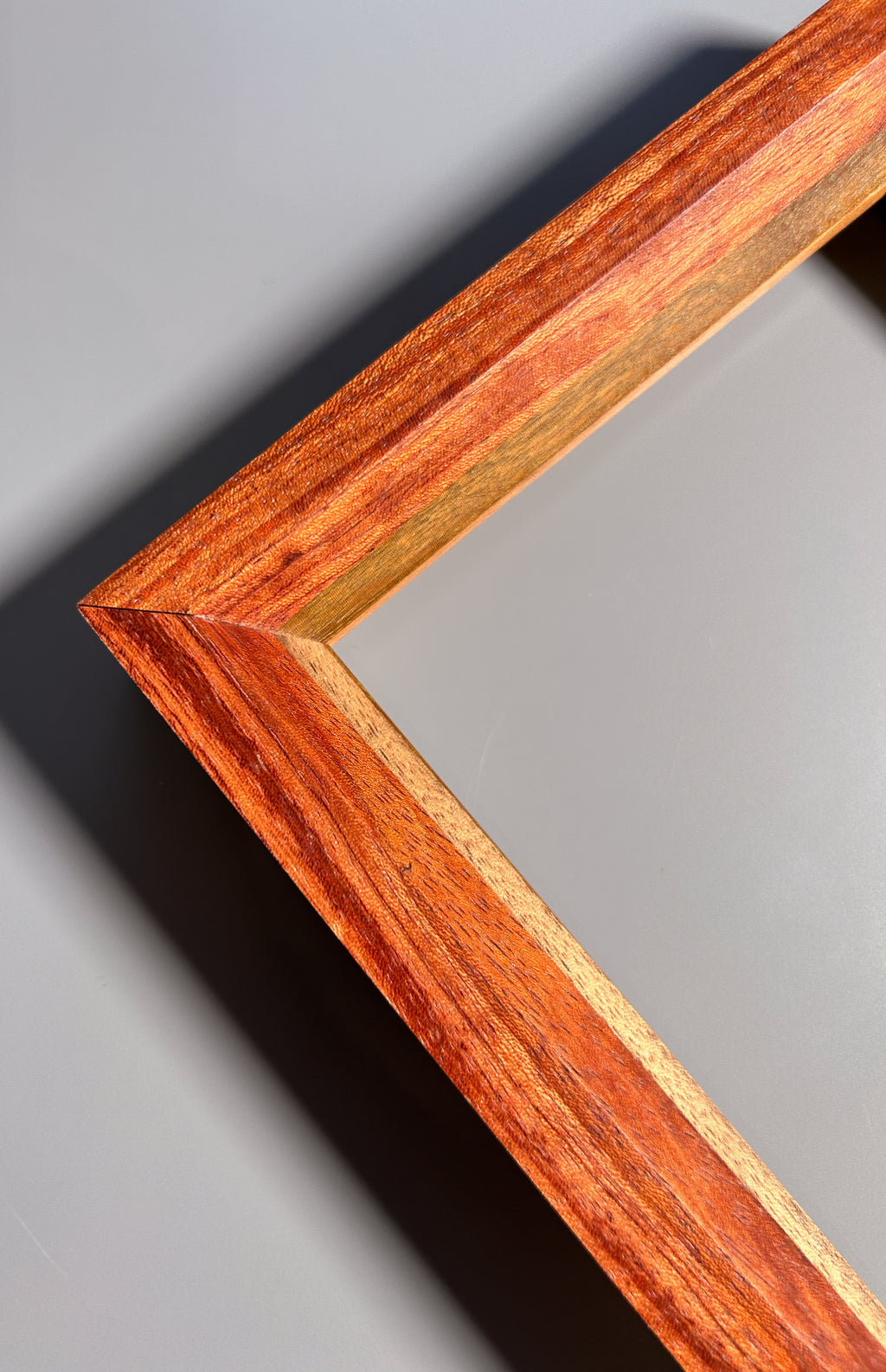 Handmade exotic wood picture frame crafted in Europe 5x7 inches