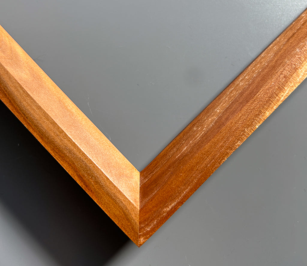 Handmade picture frame showcasing exotic Pear wood craftsmanship in Europe 12x12 inches