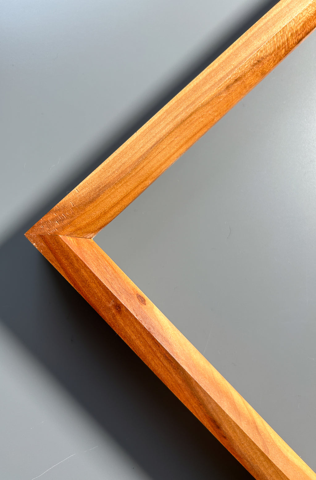 Handmade picture frame showcasing exotic Pear wood craftsmanship in Europe 12x12 inches