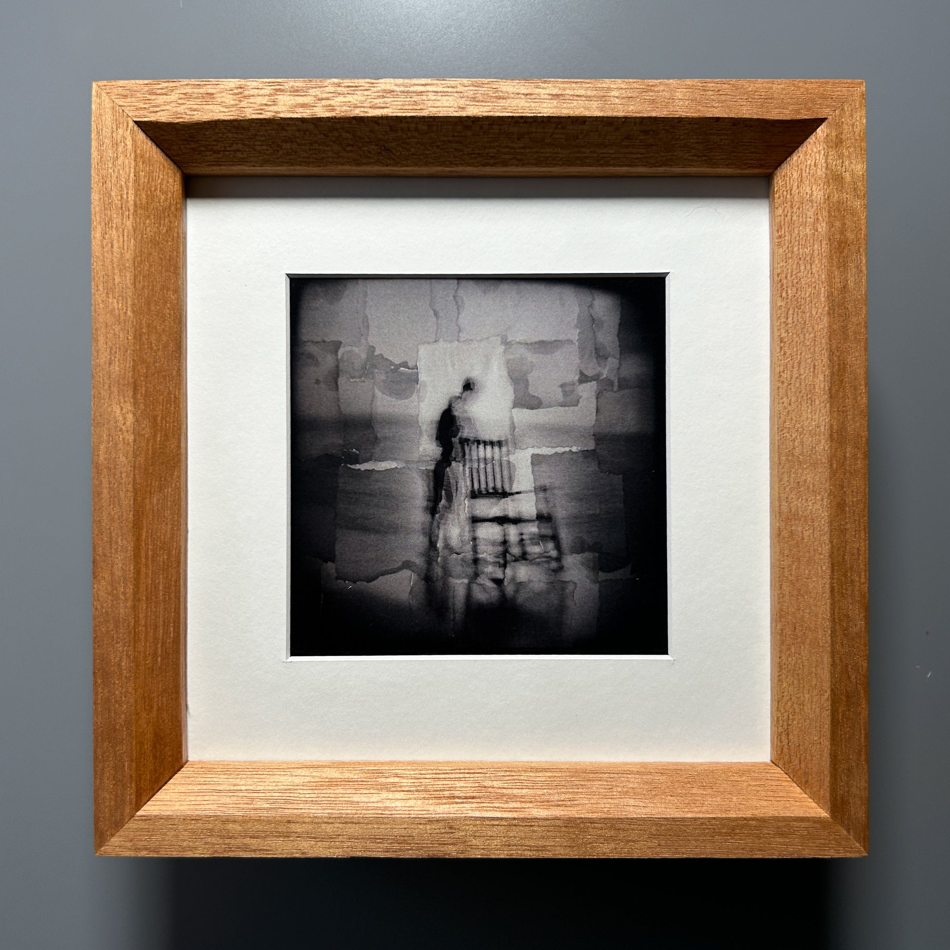 Heirloom quality exotic birdseye maple wood picture frame made in Europe 8x8 inches