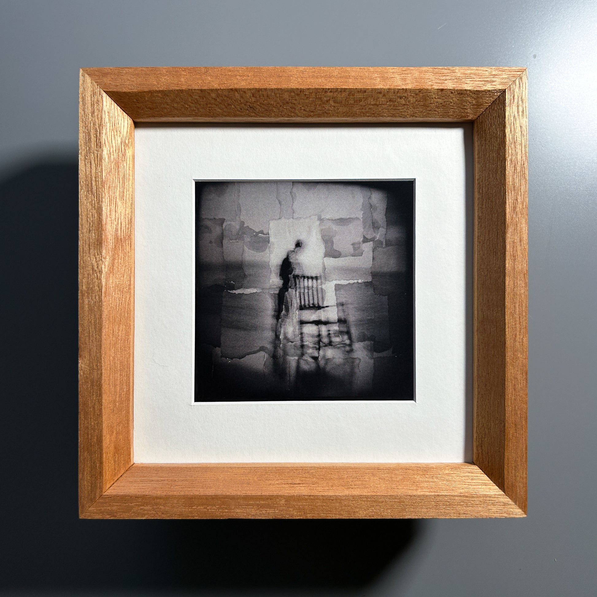 Heirloom quality exotic birdseye maple wood picture frame made in Europe 8x8 inches