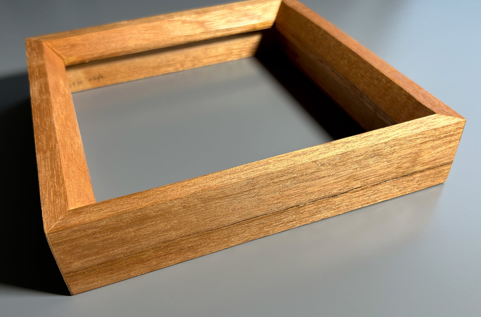 Heirloom quality exotic birdseye maple wood picture frame made in Europe 8x8 inches