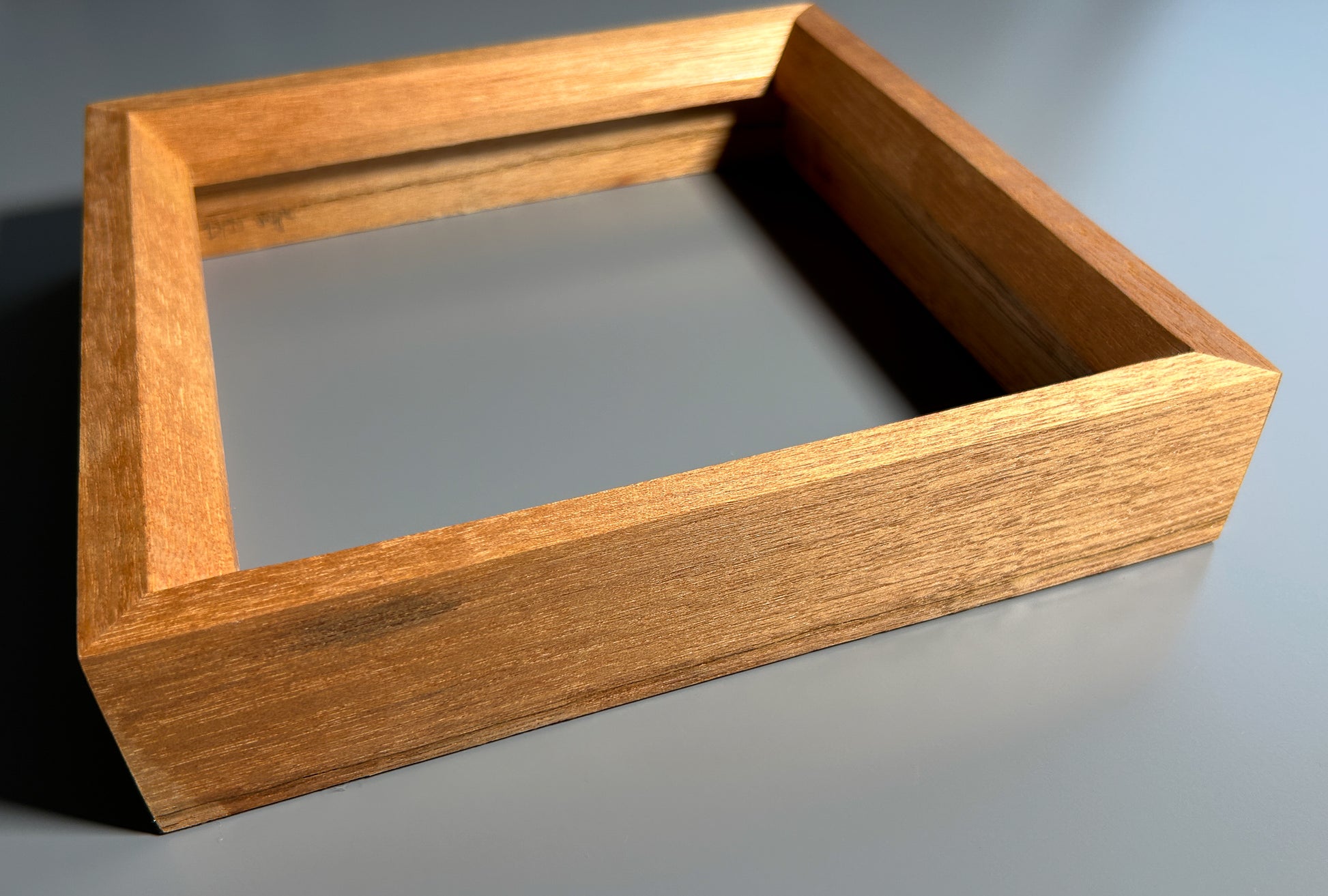 Heirloom quality exotic birdseye maple wood picture frame made in Europe 8x8 inches