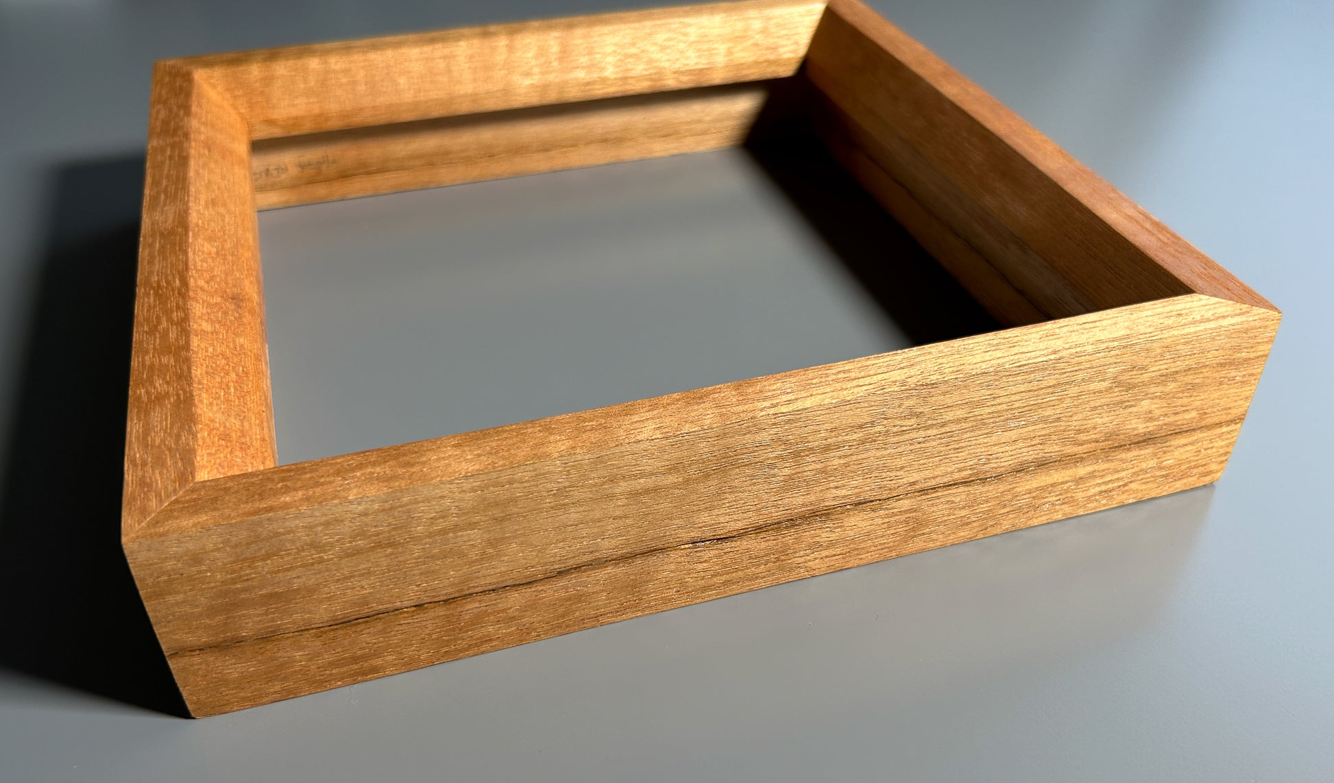 Heirloom quality exotic birdseye maple wood picture frame made in Europe 8x8 inches