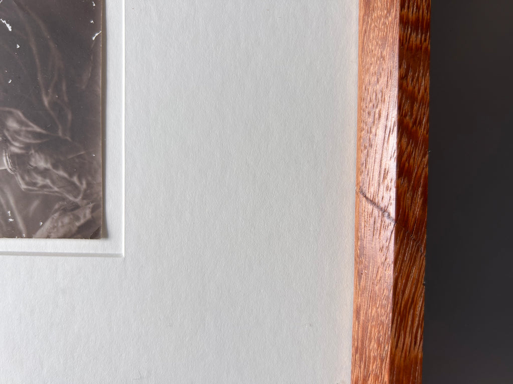 Julia Margaret - 1910's original black and white photograph in Handmade Merbau wood frame