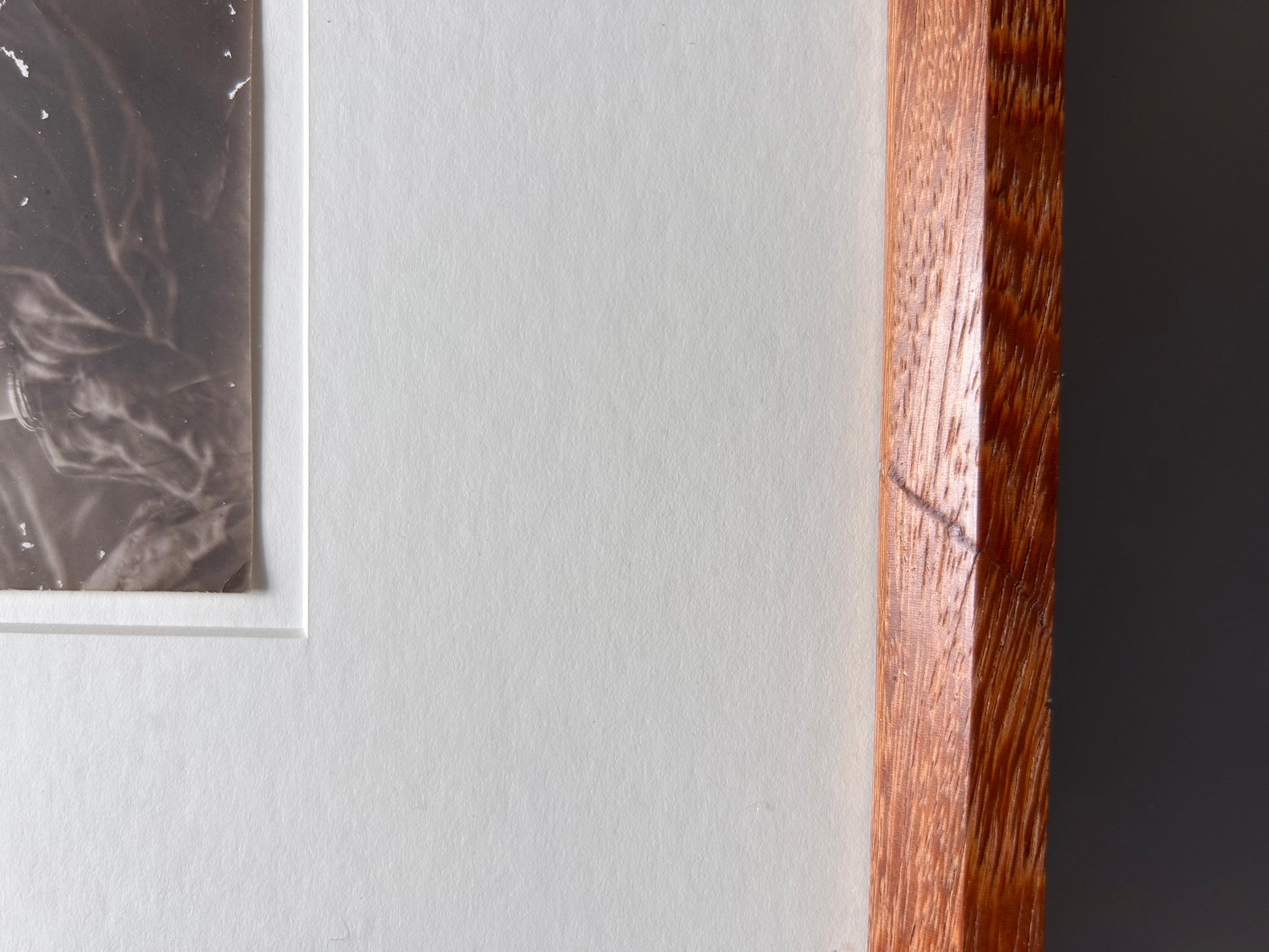 Julia Margaret - 1910's original black and white photograph in Handmade Merbau wood frame