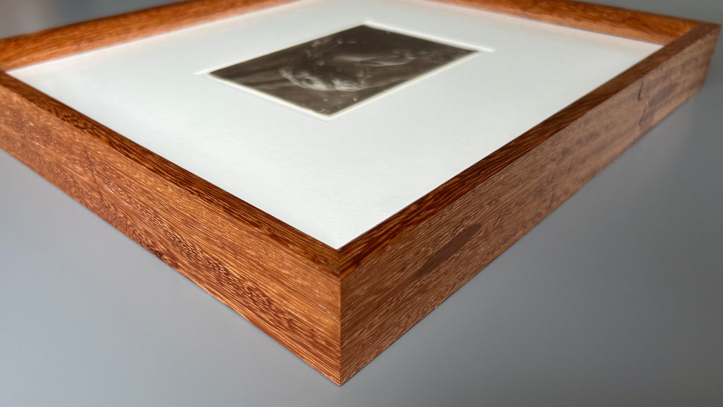 Julia Margaret - 1910's original black and white photograph in Handmade Merbau wood frame