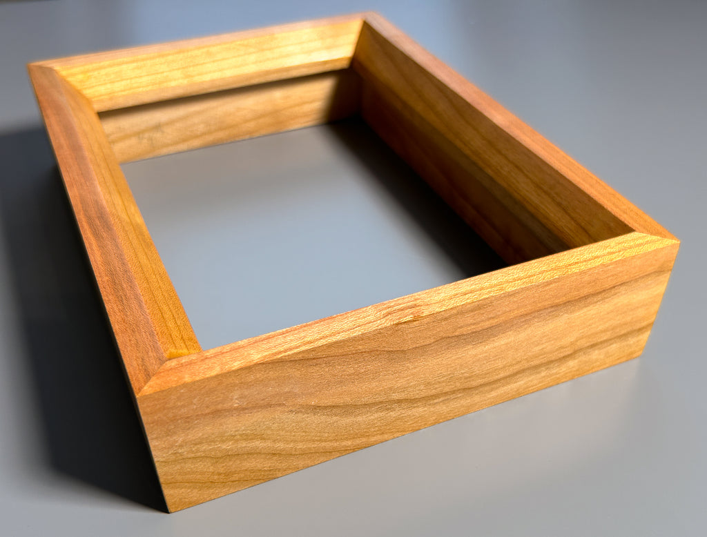 One of a kind picture frame carved from exotic maple wood in Europe 5x7 inches