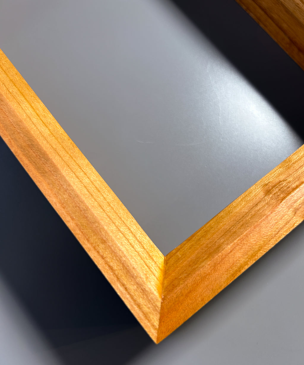 One of a kind picture frame carved from exotic maple wood in Europe 5x7 inches