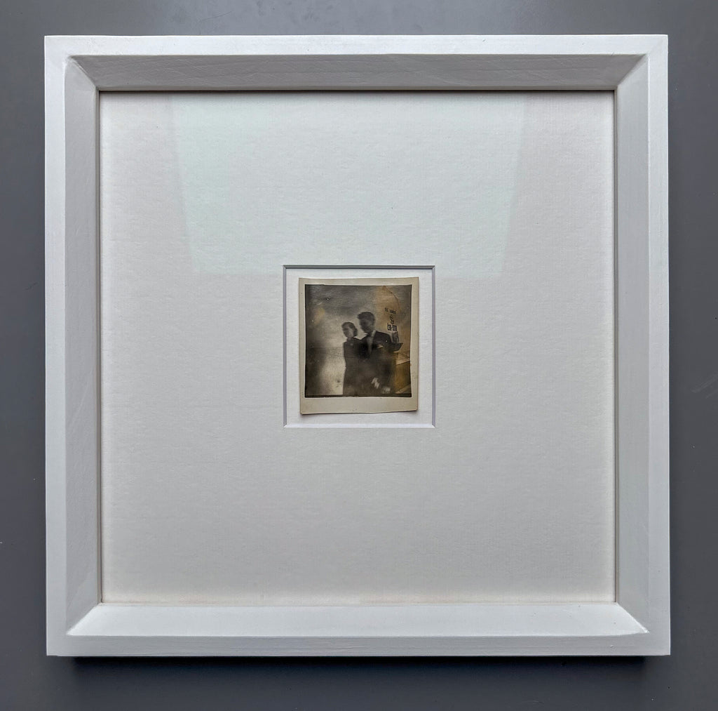Soul on fire - Unique upcycled vintage photograph - Vintage 1950s Blur - Original Silver Gelatin Photo in Handmade Frame