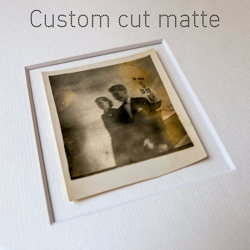 Soul on fire - Unique upcycled vintage photograph - Vintage 1950s Blur - Original Silver Gelatin Photo in Handmade Frame