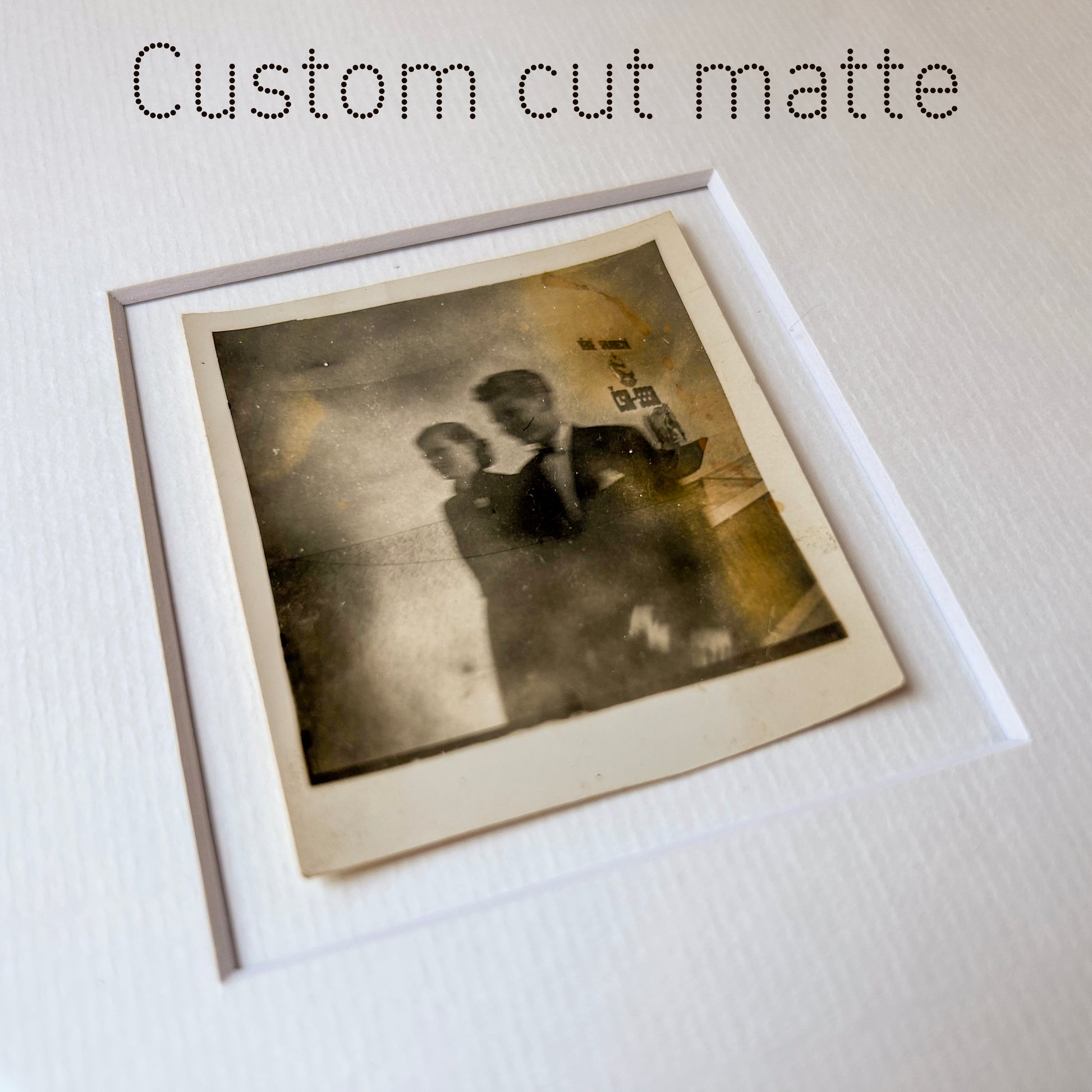 Soul on fire - Unique upcycled vintage photograph - Vintage 1950s Blur - Original Silver Gelatin Photo in Handmade Frame