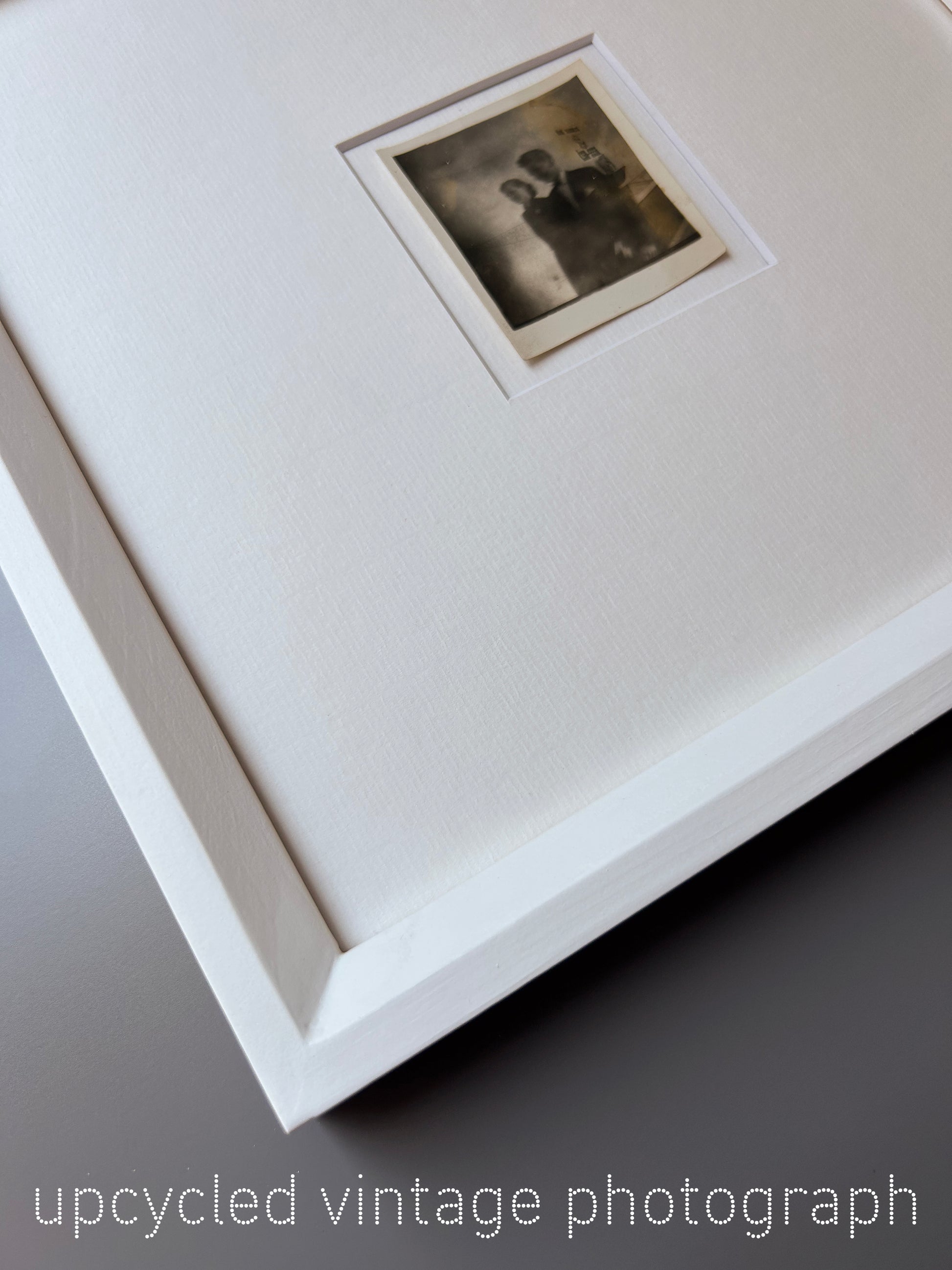 Soul on fire - Unique upcycled vintage photograph - Vintage 1950s Blur - Original Silver Gelatin Photo in Handmade Frame