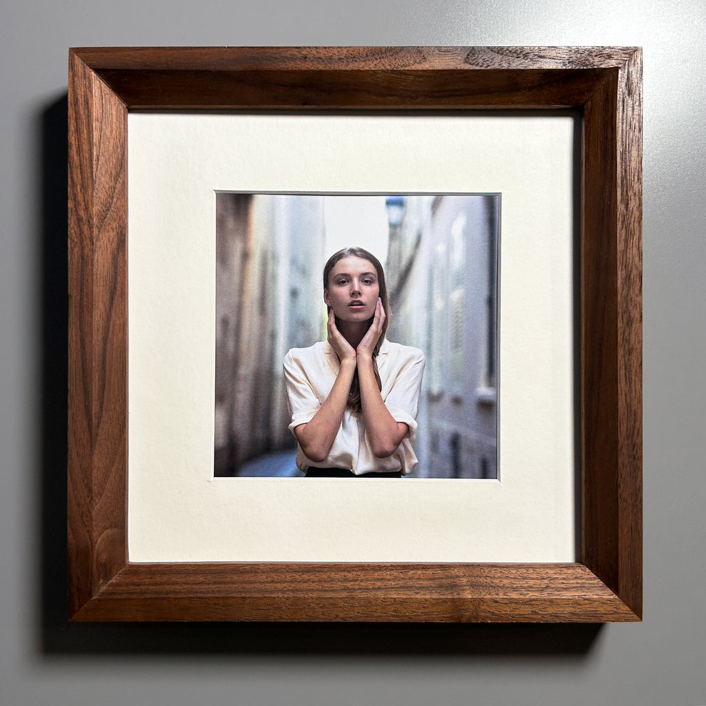 Walnut Picture Frame 8x8 inches (20x20 cm)