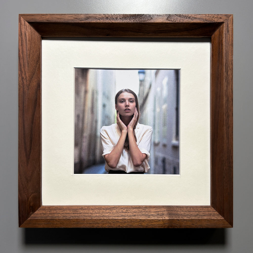 Walnut Picture Frame 8x8 inches (20x20 cm)