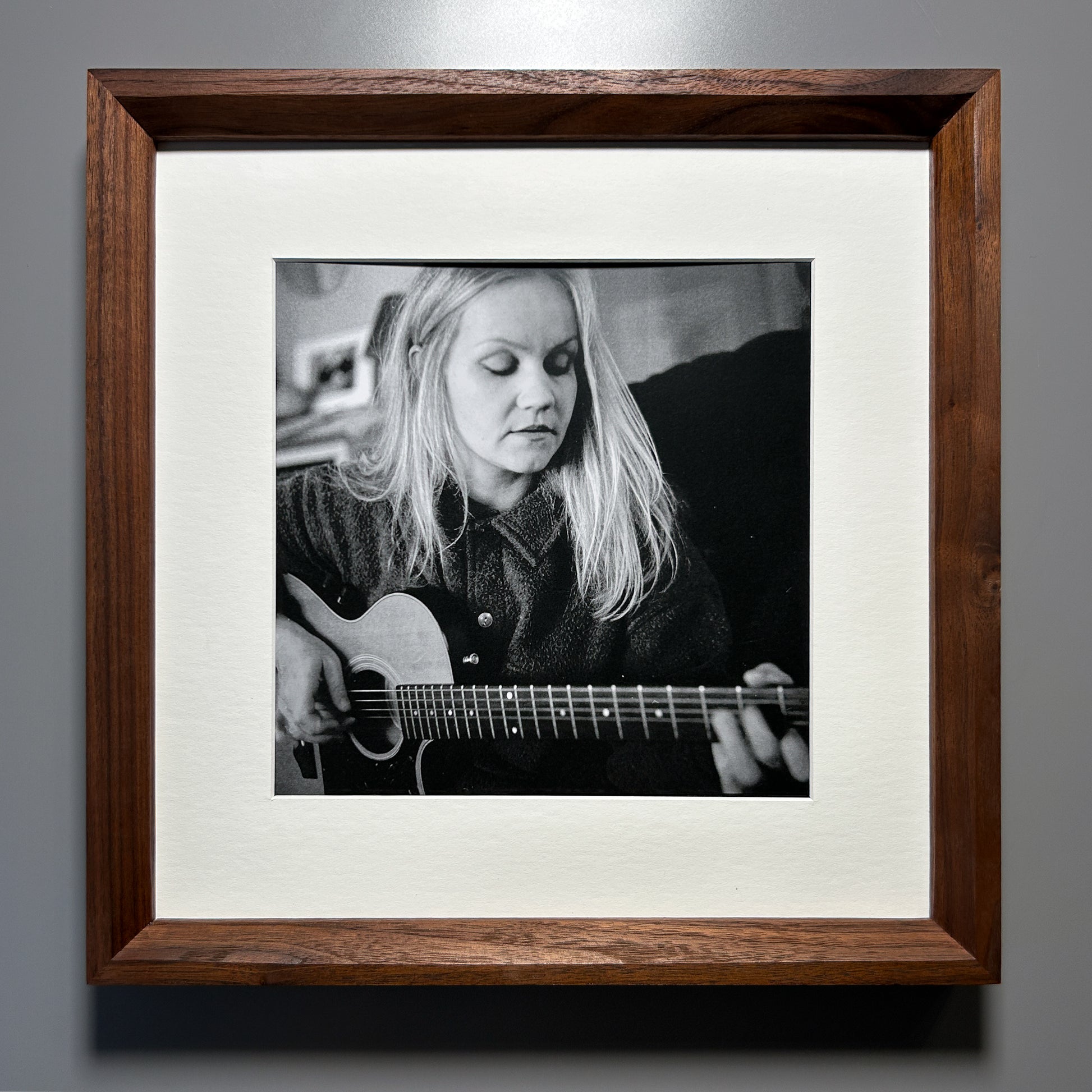 Handmade Walnut Wood Frame – 30x30 cm (12x12 inches)