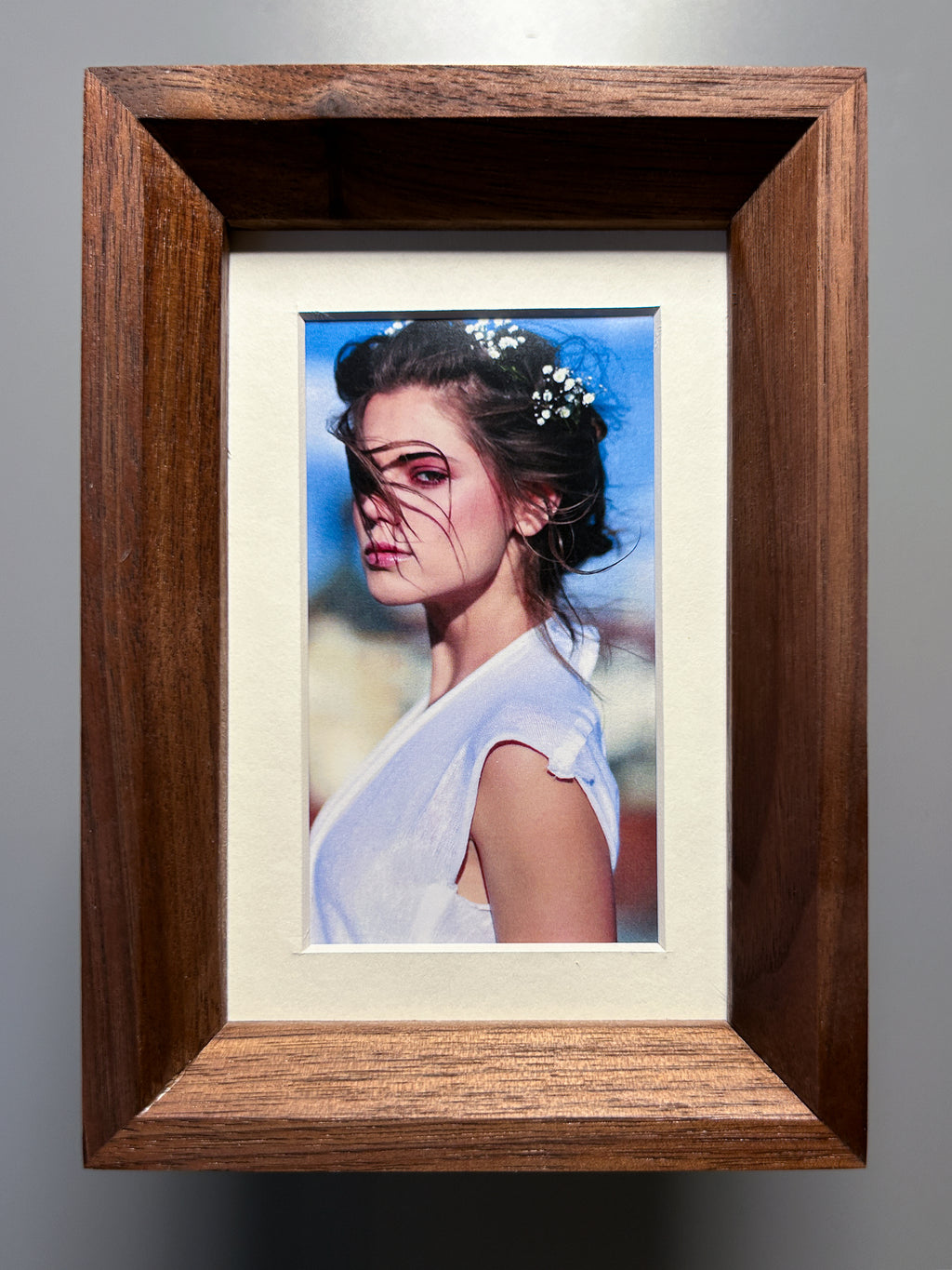 Walnut Picture Frame 4x6 inches (10×15 cm)