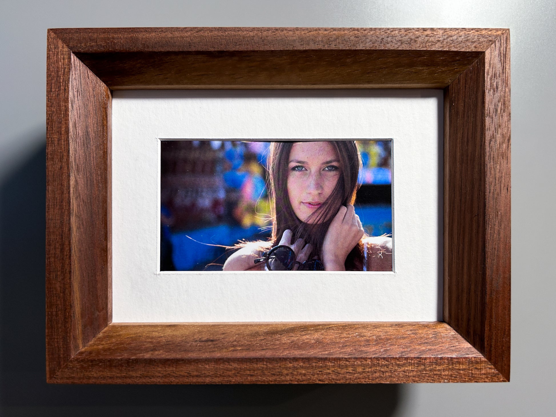 Walnut Picture Frame Handmade 5x7 inches