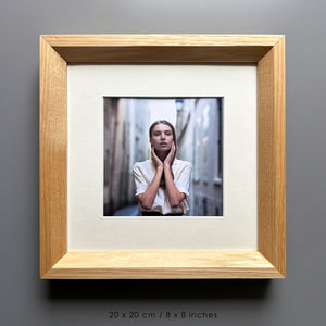 Handmade Solid White Oak Picture Frame - 20×20 cm (8x8 inches)