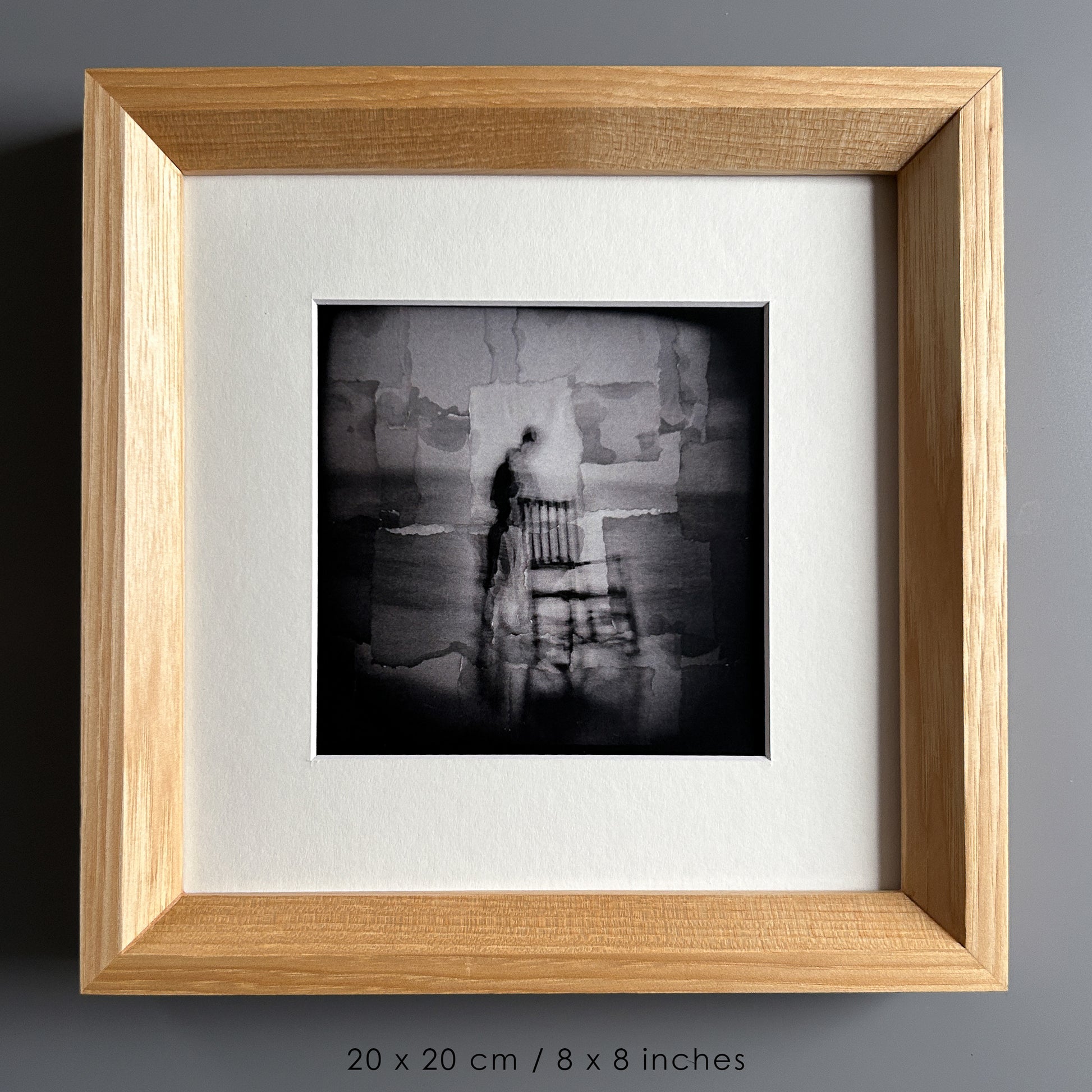 Handmade Solid White Oak Picture Frame - 20×20 cm (8x8 inches)
