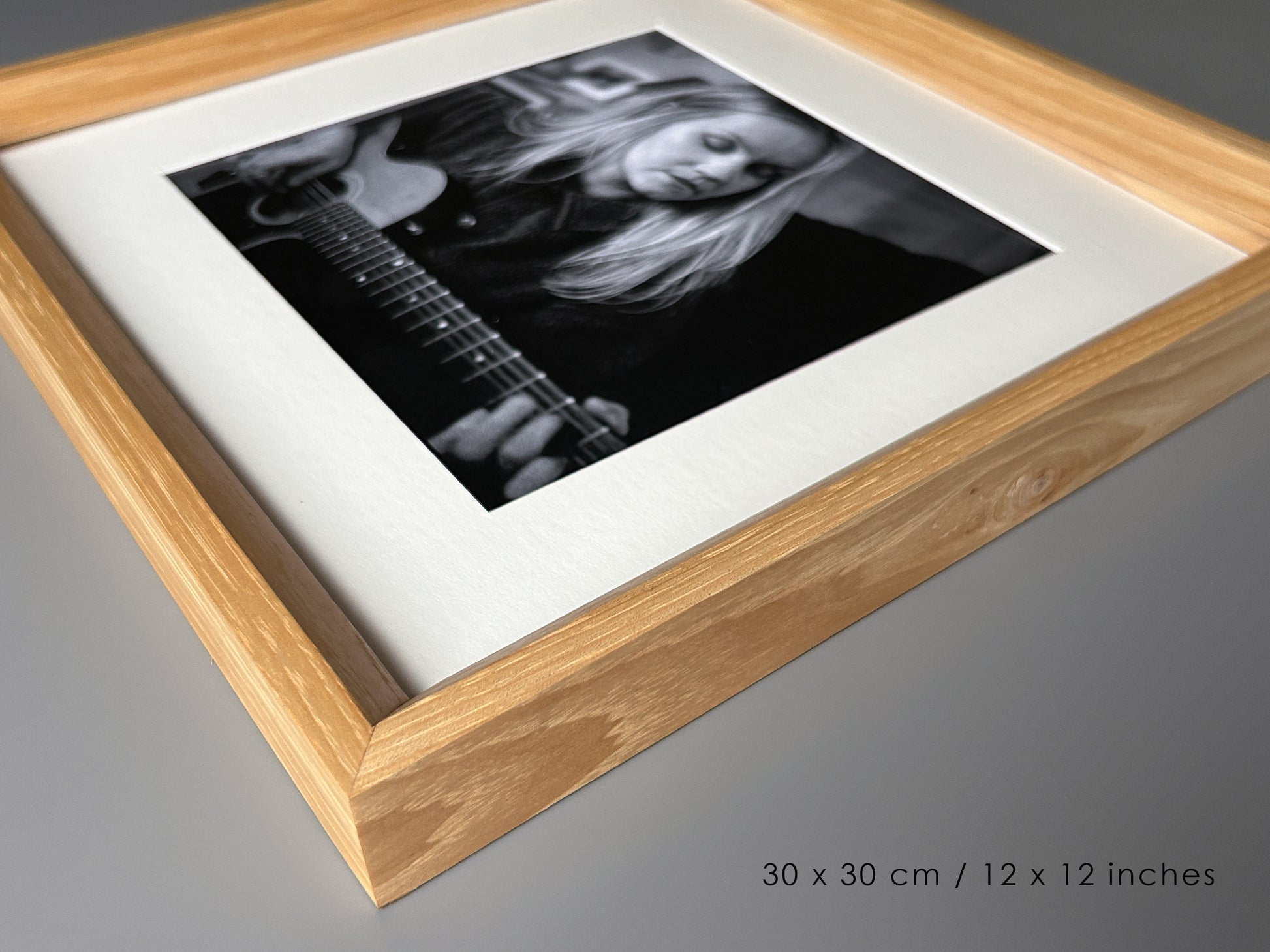 Handmade Solid White Oak Picture Frame - 30×30 cm (12x12 inches)