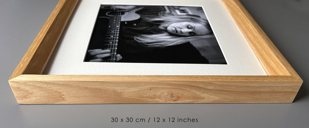 Handmade Solid White Oak Picture Frame - 30×30 cm (12x12 inches)