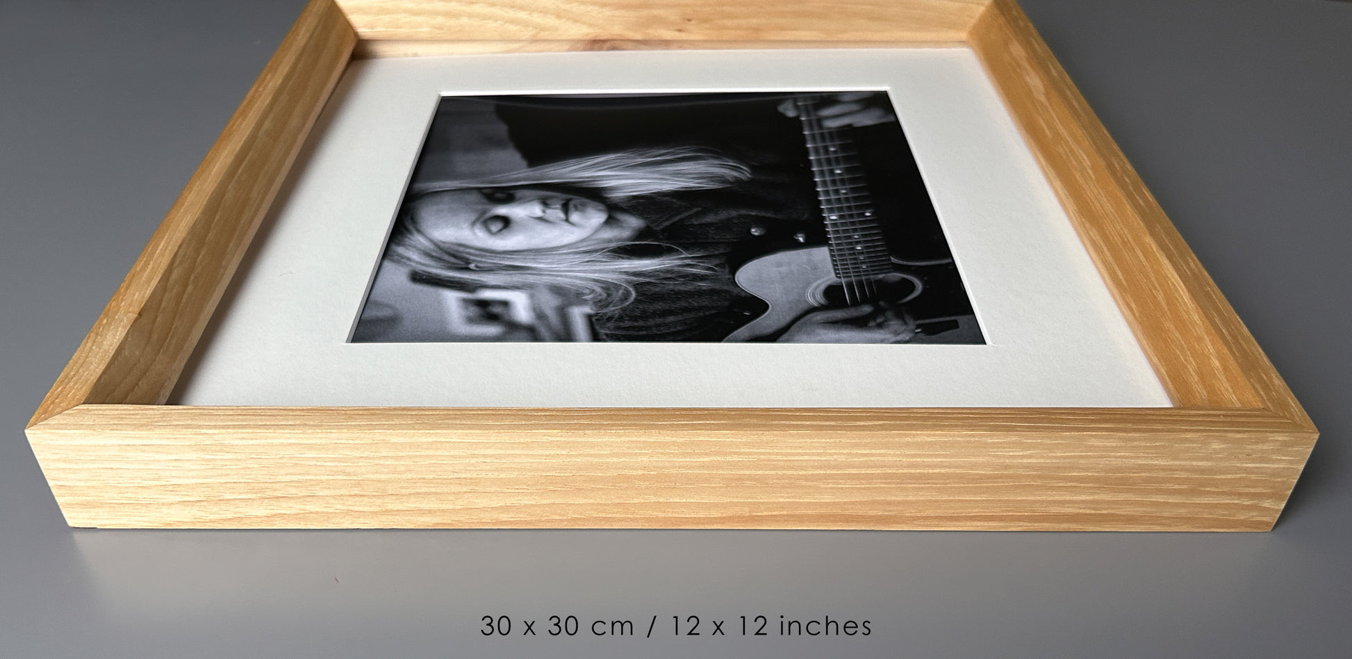 Handmade Solid White Oak Picture Frame - 30×30 cm (12x12 inches)
