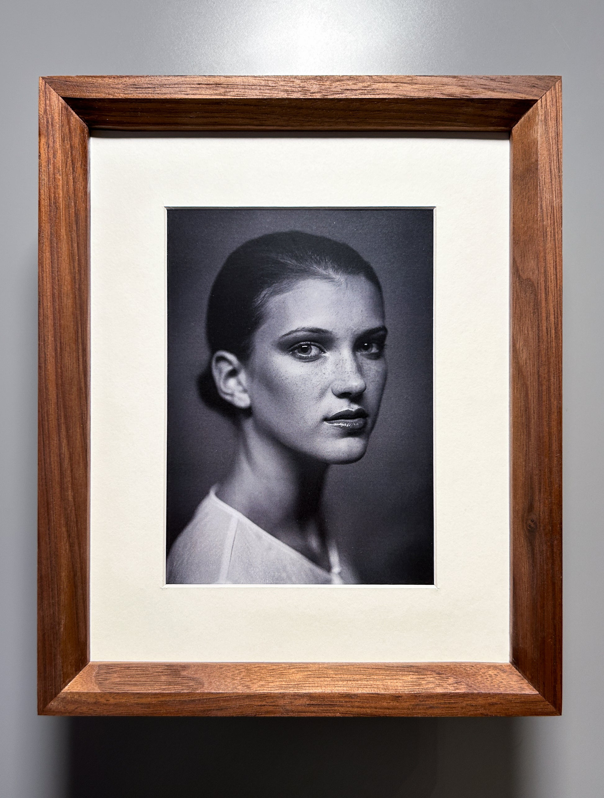 artisan picture frame made from exotic wood walnut 8x10 inches