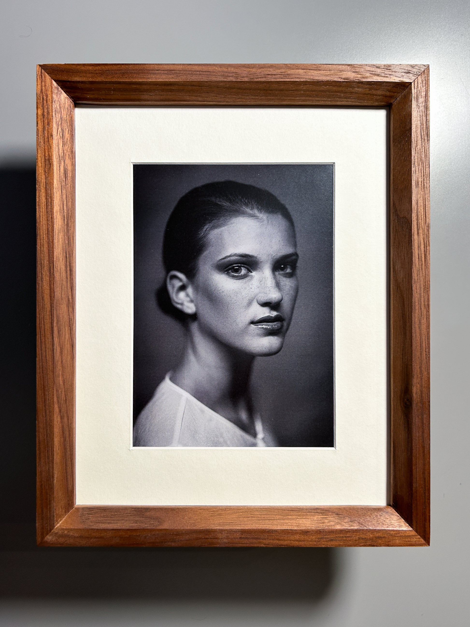 artisan picture frame made from exotic wood walnut 8x10 inches