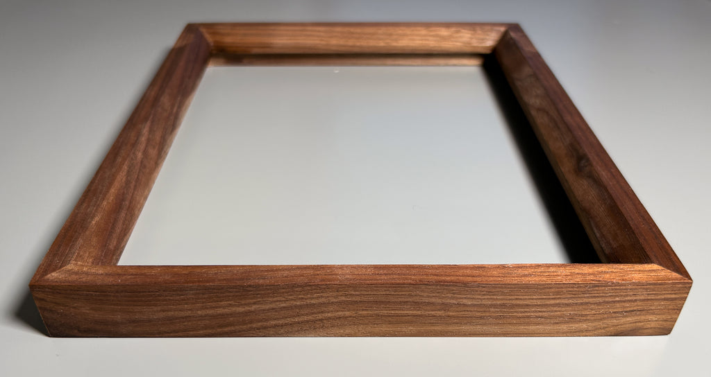 artisan picture frame made from exotic wood walnut 8x10 inches