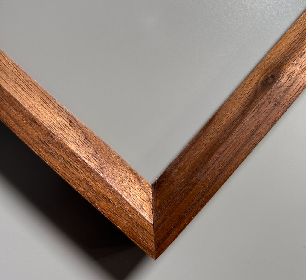 artisan picture frame made from exotic wood walnut 8x10 inches